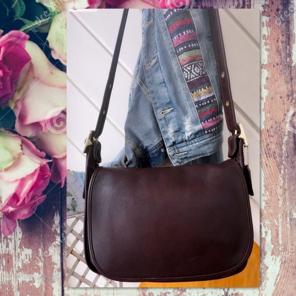 COACH VINTAGE PATRICIA’S LEGACY BROWN CROSSBODY BAG 9951 - Picture 3 of 17